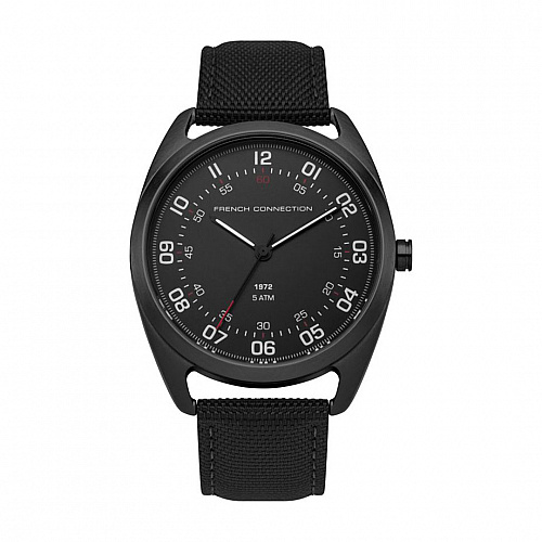 French Connection Men Black Analogue Watch